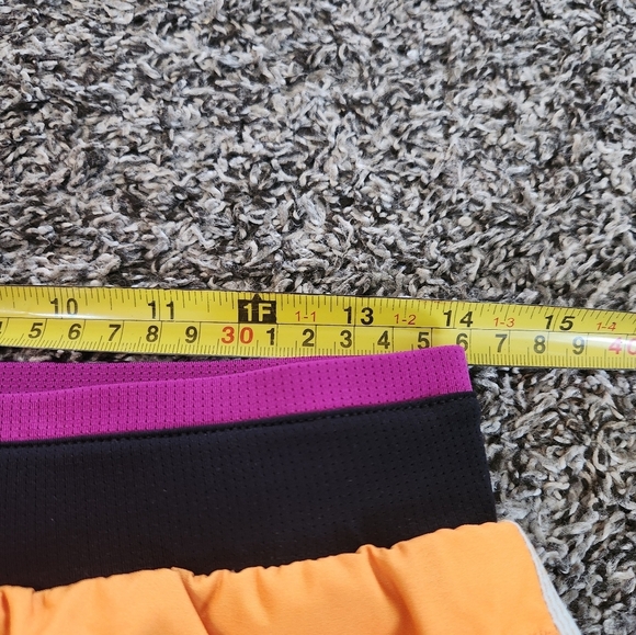 Fabletics 5" inseam Fundamental Short II Lined Orange purple Size Small NWT - Picture 13 of 16